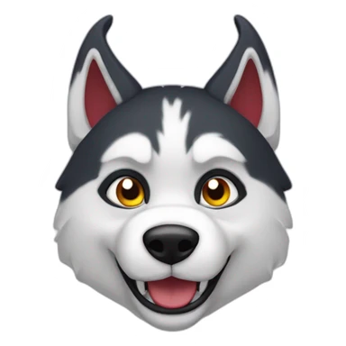 Sibérien husky devil sticker
