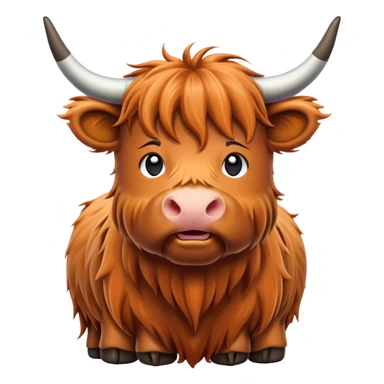 Highland cow sticker