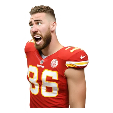 Travis Kelce sobbing sticker