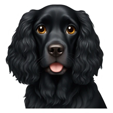 black russian spaniel dog sticker