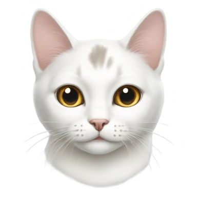 White korean shothair cat sticker