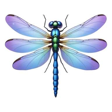 Periwinkle Dragonglfly emoji sticker