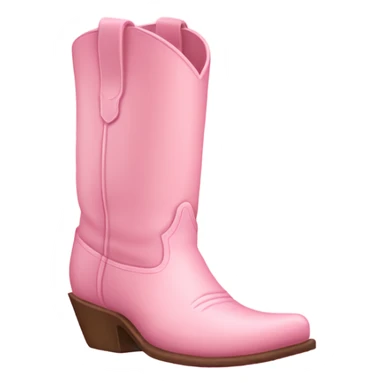 light pink cowboy boot sticker