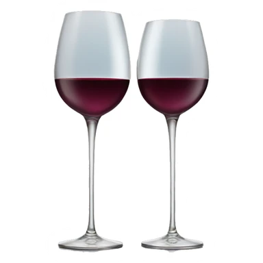 Two wine glasees sticker