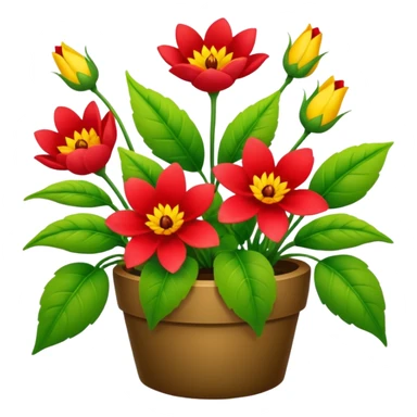 Flowers and plants growing (to describe/match with the word flourish) sticker