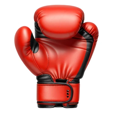 Guante de boxeo en color negro sticker