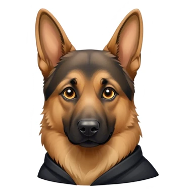 Head of German shepherd sticker