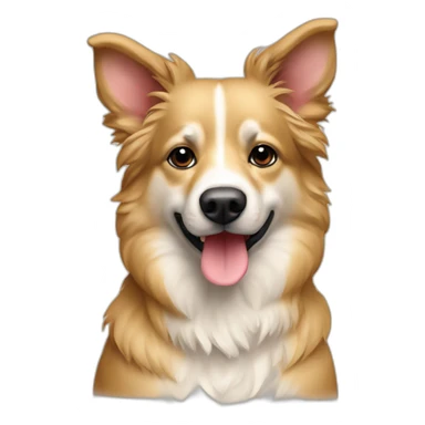 Chien berger australien beige sticker
