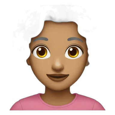 Девушка с темными волосами умиление sticker