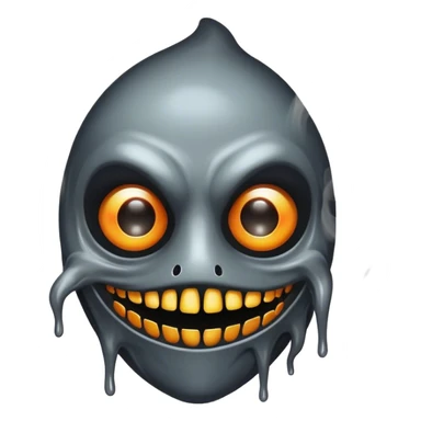 Shadow Jester A mischievous entity with a half-melted mask, glowing void eyes, and a smoke-like body. sticker