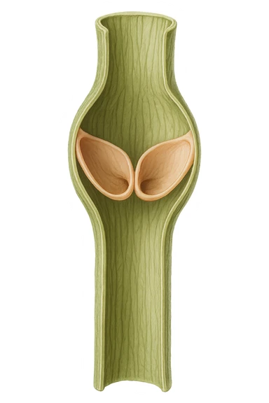 valvola linfarica senza sfondo realistica sticker