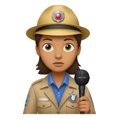 field reporter from News channel sticker