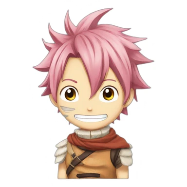natsu from fairy tail anime ridong a horse art sticker