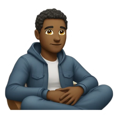 Calm relaxed sticker