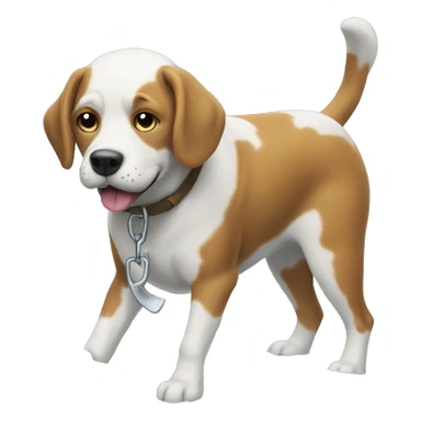 Dog shovel snow sticker