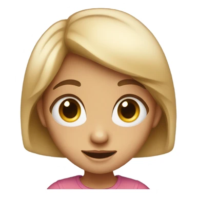 girl with heart eyes sticker