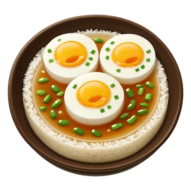 Make an emoji of tteokguk, a traditional Korean food. sticker
