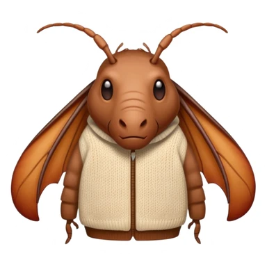 Roach wearing a sweater sticker