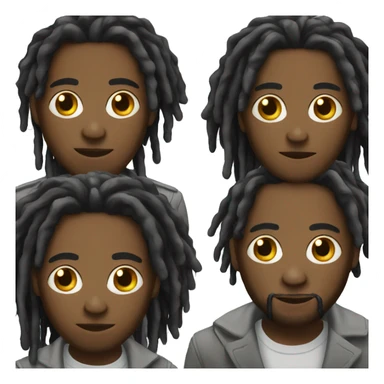 A black men with dreads sticker