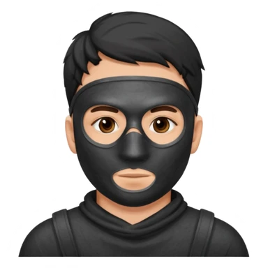  man, skincare charcoal face mask sticker