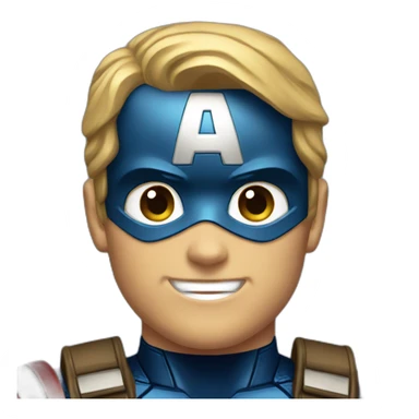 JC captain america sticker