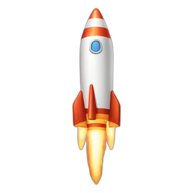 A fiery rocket to represent a grand start or fast progression in the game. sticker