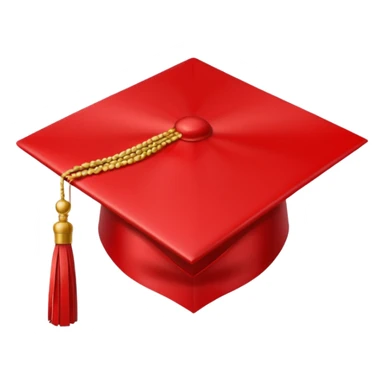 red grad cap  sticker