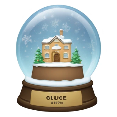 make a snowglobe and in it write giuca sticker