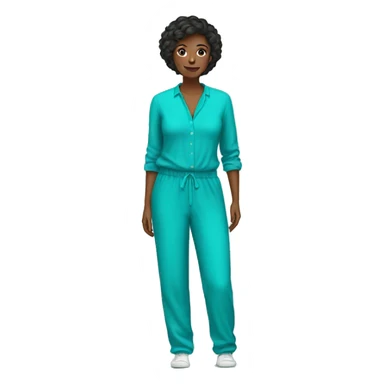 turquoise jumpsuit sticker