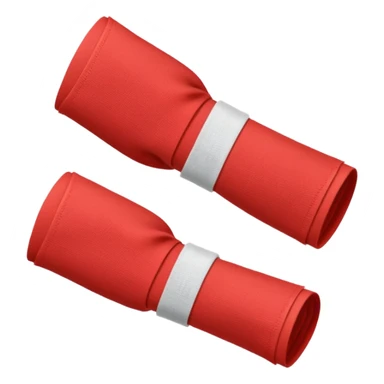 Sanguine-red combat hand bandages  sticker