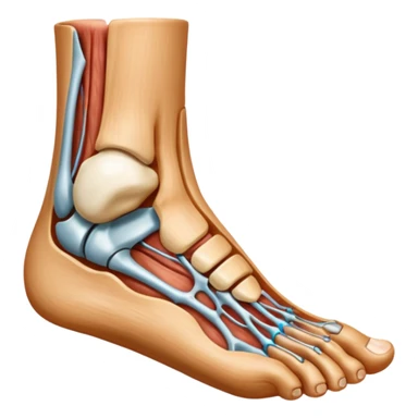 Anatomical foot sticker