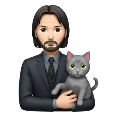 Jonh Wick kedi sticker