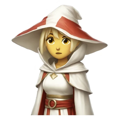 Annoyed girl white mage sticker