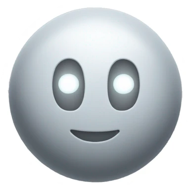 a glowing white & pure grey space artifact sticker