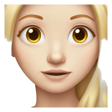 red long haired girl pale skin sticker