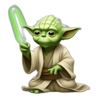 yoda farting sticker