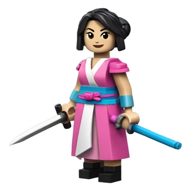 fullbody lego mulan sticker