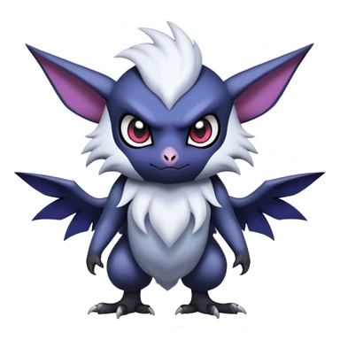 Edgy Cool Kawaii Noibat-Absol-Pokemon Full Body sticker