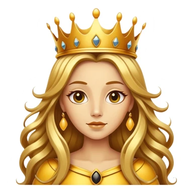 queen bee with human features sticker