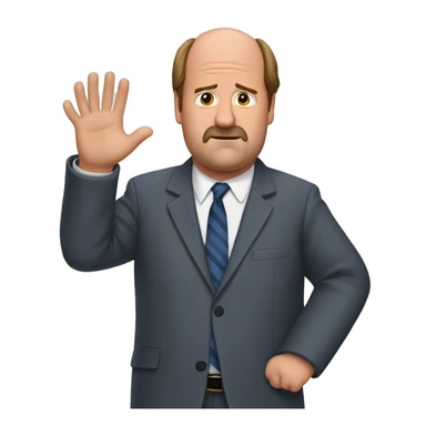 Kevin malone with cold Fingers  sticker