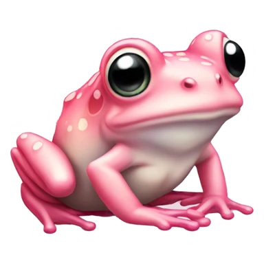 Light pink Fairy frog sticker