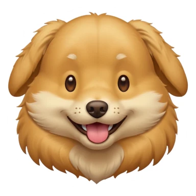 portrait of a dog, smiling with closed mouth, no tongue showing sticker