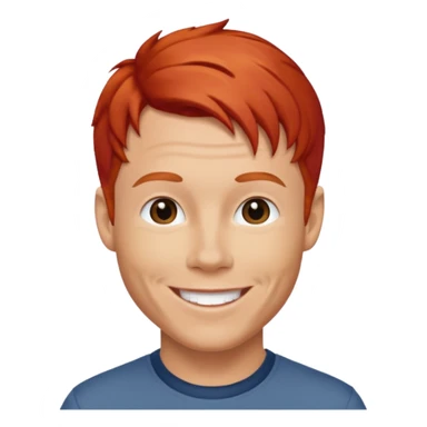 Brian Littrell with red hair sticker