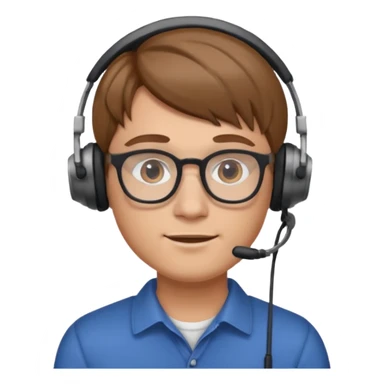 guy with light brown hair fair skin round and broad shoulders, at work IT GUY sticker