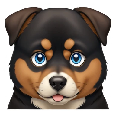 Rottweiler husky mix dog  sticker