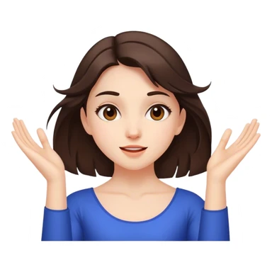 Fantastic dance emotion!!! (brunette girl) sticker