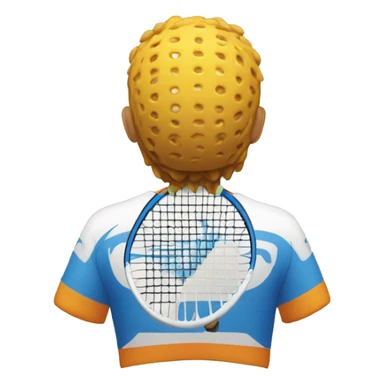 padel player's back symmetric sticker