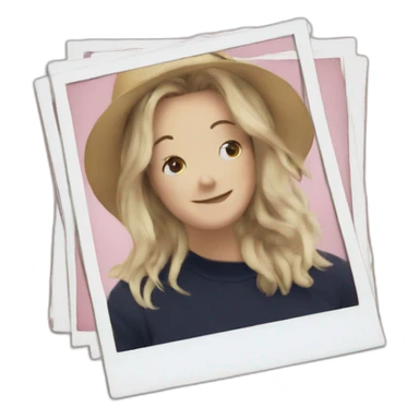 Polaroid frame sticker