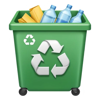 white recycle sticker