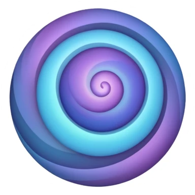 Create a MAGICAL orb or sphere with swirling colors that convey a magical and special feeling. Use soft, muted purples and blues, avoiding bright or neon tones, to create a calm and harmonious look. Keep it visually ap
 sticker